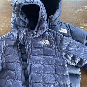 The North Face Black and Navy Fleece-Lined Jacket & Unlined Jacket